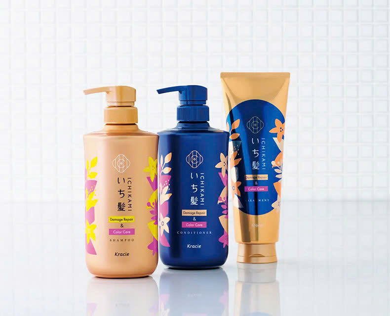 Dầu Gội Phục Hồi Hư Tổn Dành Cho Tóc Nhuộm Kracie Ichikami Damage Repair &amp; Color Care Shampoo (Chai 480ML)