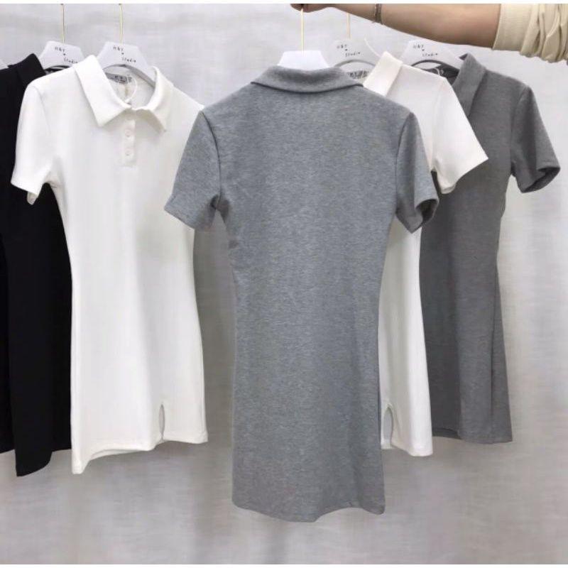 Váy đầm polo body xẻ đùi gợi cảm