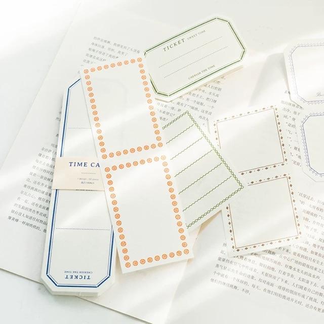 Set 50 labels lớn dùng để trang trí cổ điển