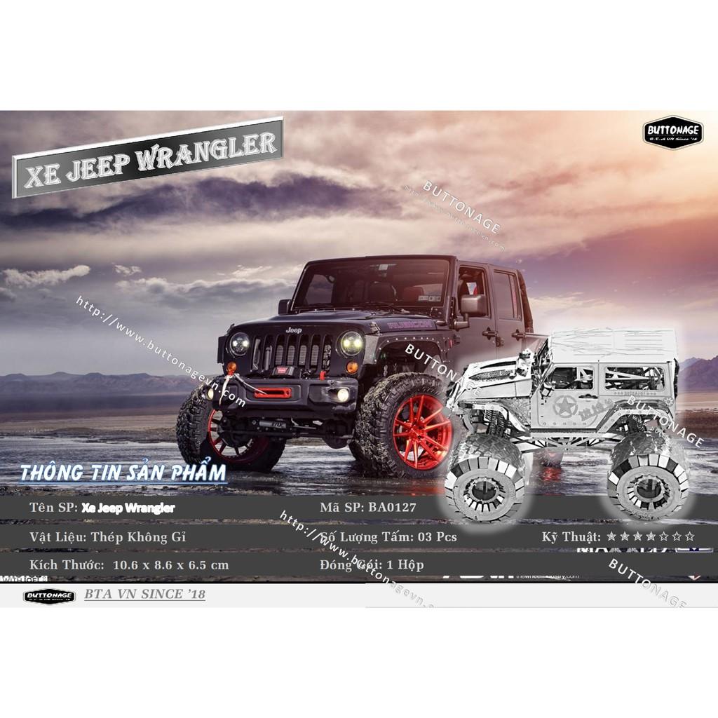 Mô Hình Lắp Ráp 3d Xe Jeep Wrangler