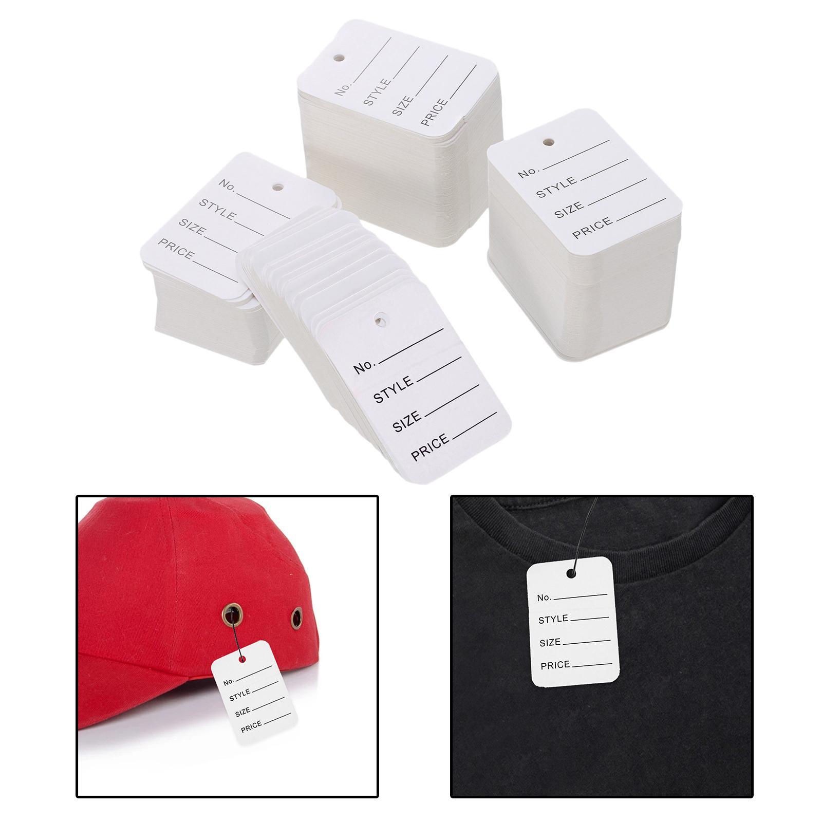 1000 Set Clothes Price Paper Tags Cards Gifts Labels with Holes for Wedding Birthday Valentines Gifts Decorations