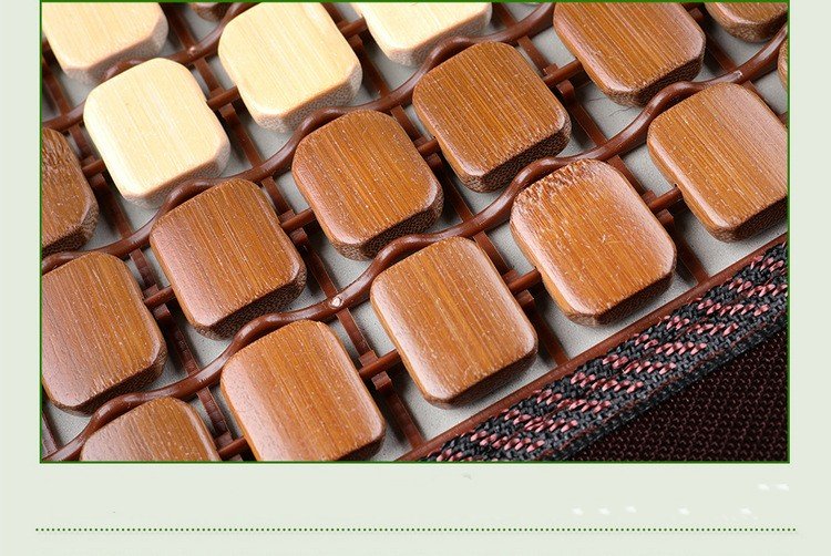 Lót ghế ô tô gỗ trúc tự nhiên có viền lưới bao quanh