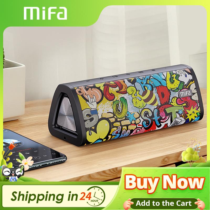 Mifa A10 loa bluetooth di động 360 ° âm thanh âm thanh 20W IPX7 Waterproof Wireless Bluetooth 5.0 Loa Thời gian chơi 24 giờ 24 giờ Color: Black-Graffiti