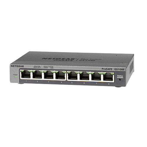 Bộ Chia Mạng Để Bàn 8 Cổng 10/100/1000M Gigabit Ethernet Smart Switch Netgear GS108E - Hàng Chính Hãng