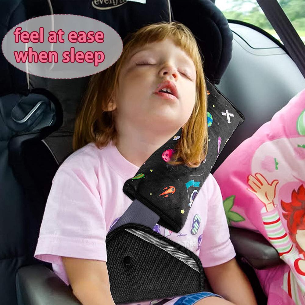 4 Dây Đai An Toàn Gối Vũ Trụ Hoa Văn Dây An Toàn Xe Hơi Có Điều Chỉnh Vai An Toàn Bảo Vệ Gối Tựa Đầu Hỗ Trợ Cho Trẻ Em