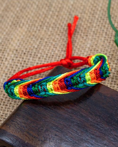 Vòng chỉ đỏ Tây Tạng may mắn