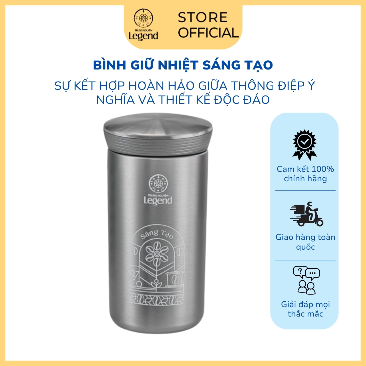 Bình Giữ Nhiệt Thông Điệp Trung Nguyên Legend - 350 ml