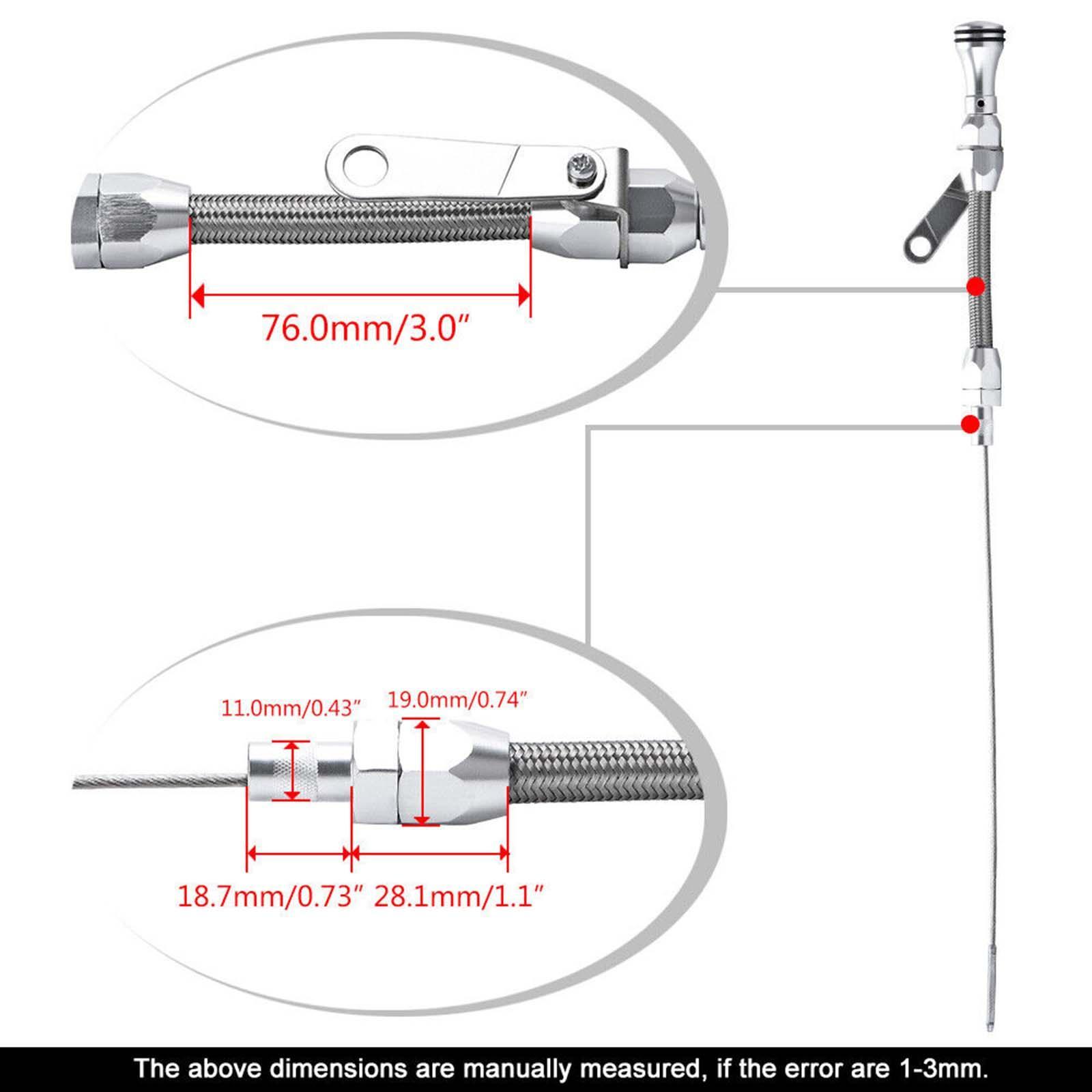 Oil Level Dipstick Stainless Braided Dipstick for Sbc 283 Quality