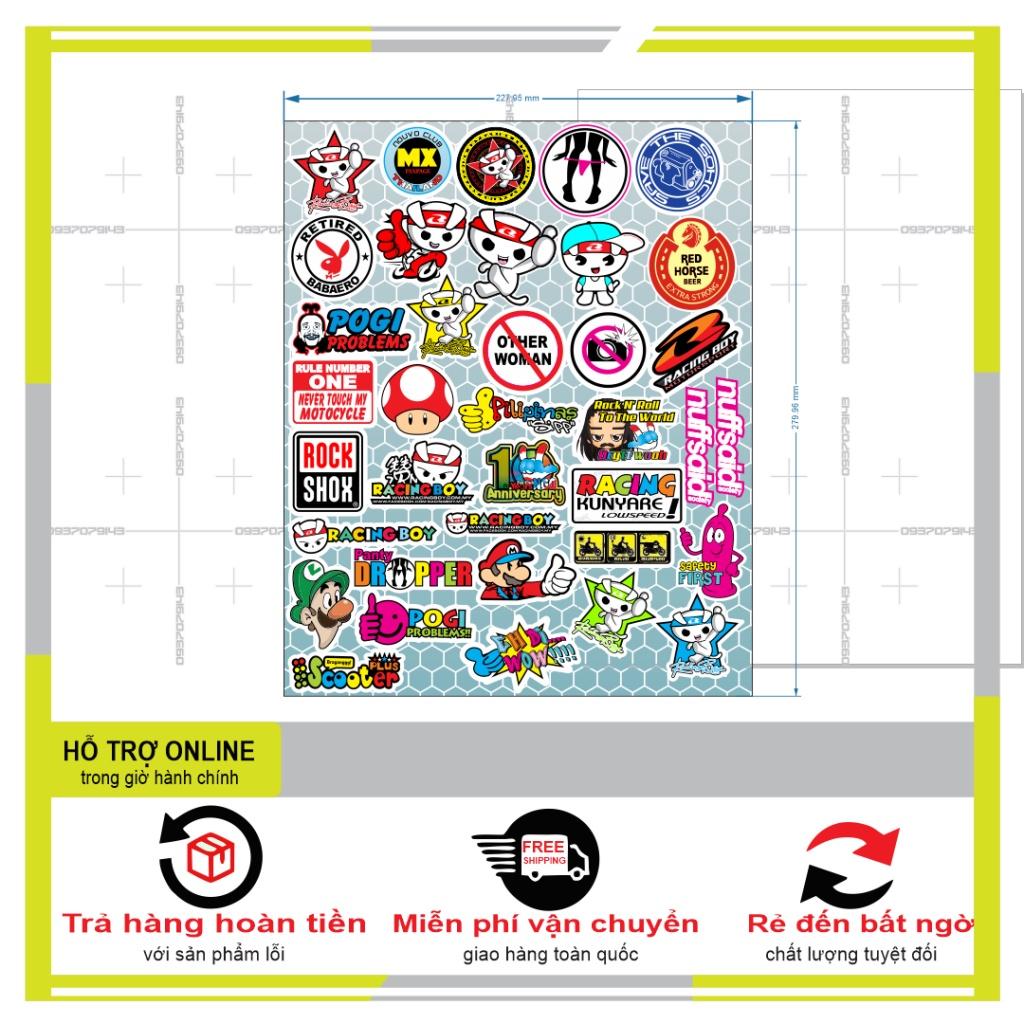 LOGO STICKER KUTE DÁN TRANG TRÍ ĐIỆN THOẠI XE MÁY 02 - BI DECAL