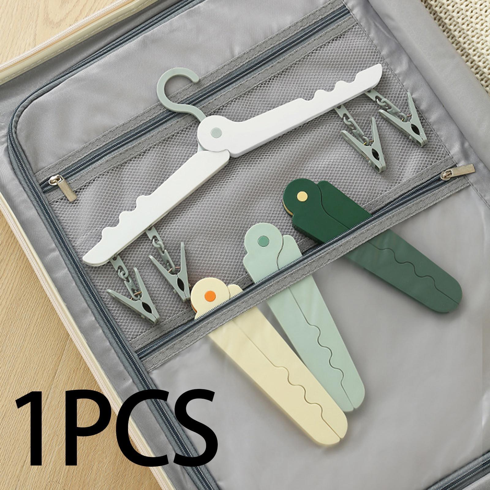 Portable Folding Clothes Hanger Clothing Organizer for Travel, Home Foldable