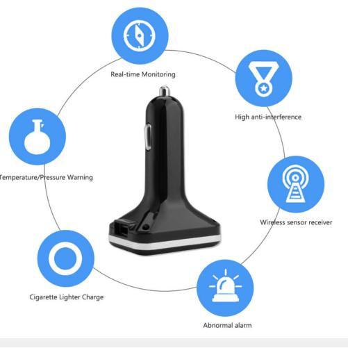 Máy cảnh báo áp suất lốp ô tô LCD Pressure Check