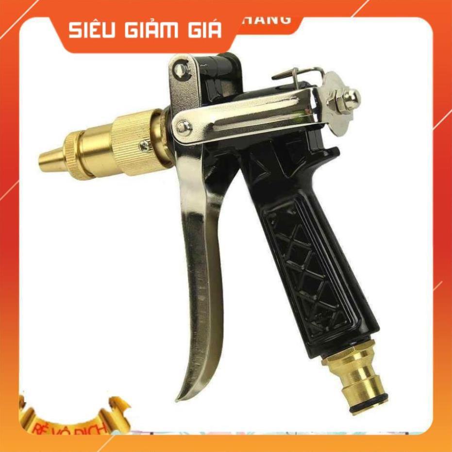 Bộ vòi xịt nước tưới cây đa năng tăng áp lực nước kèm dây tưới dạng lò xo co dãn 236814 loại 10m