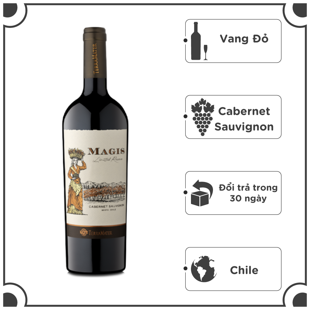 Rượu Vang Đỏ Chile TerraMater Magis Cabernet Sauvignon