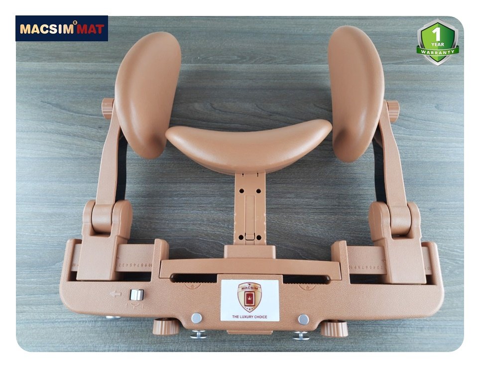 Gối tựa đầu ô tô cao cấp nhãn hiệu Macsim mã CHP02B màu nâu