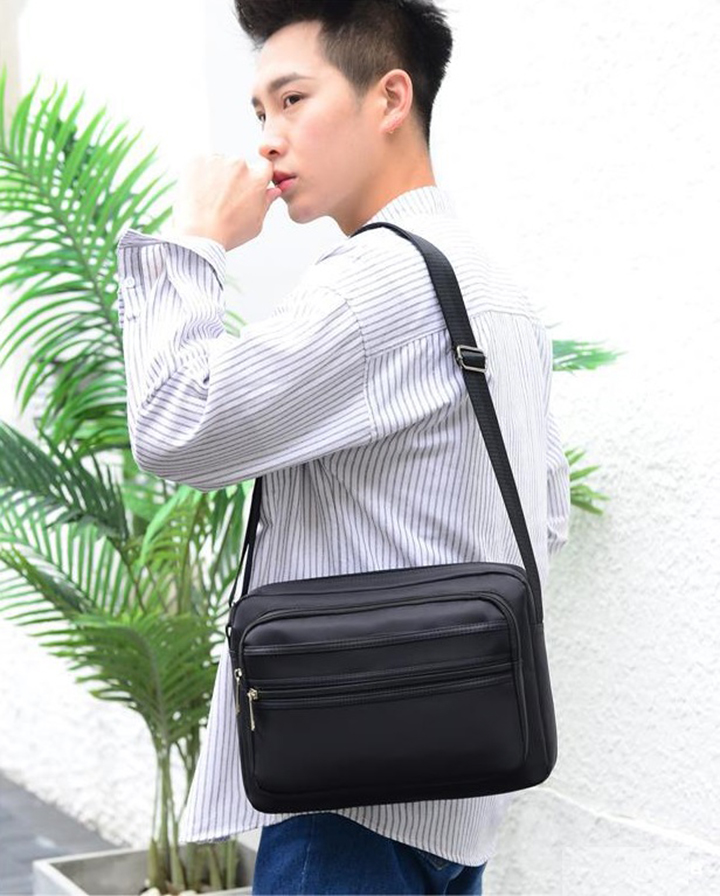 Túi đeo chéo nam vải dù Oxford chống nước cao cấp size 27cm