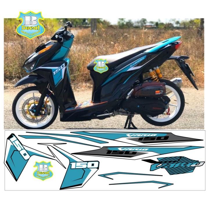 Tem rời vario 150 xanh đen 3