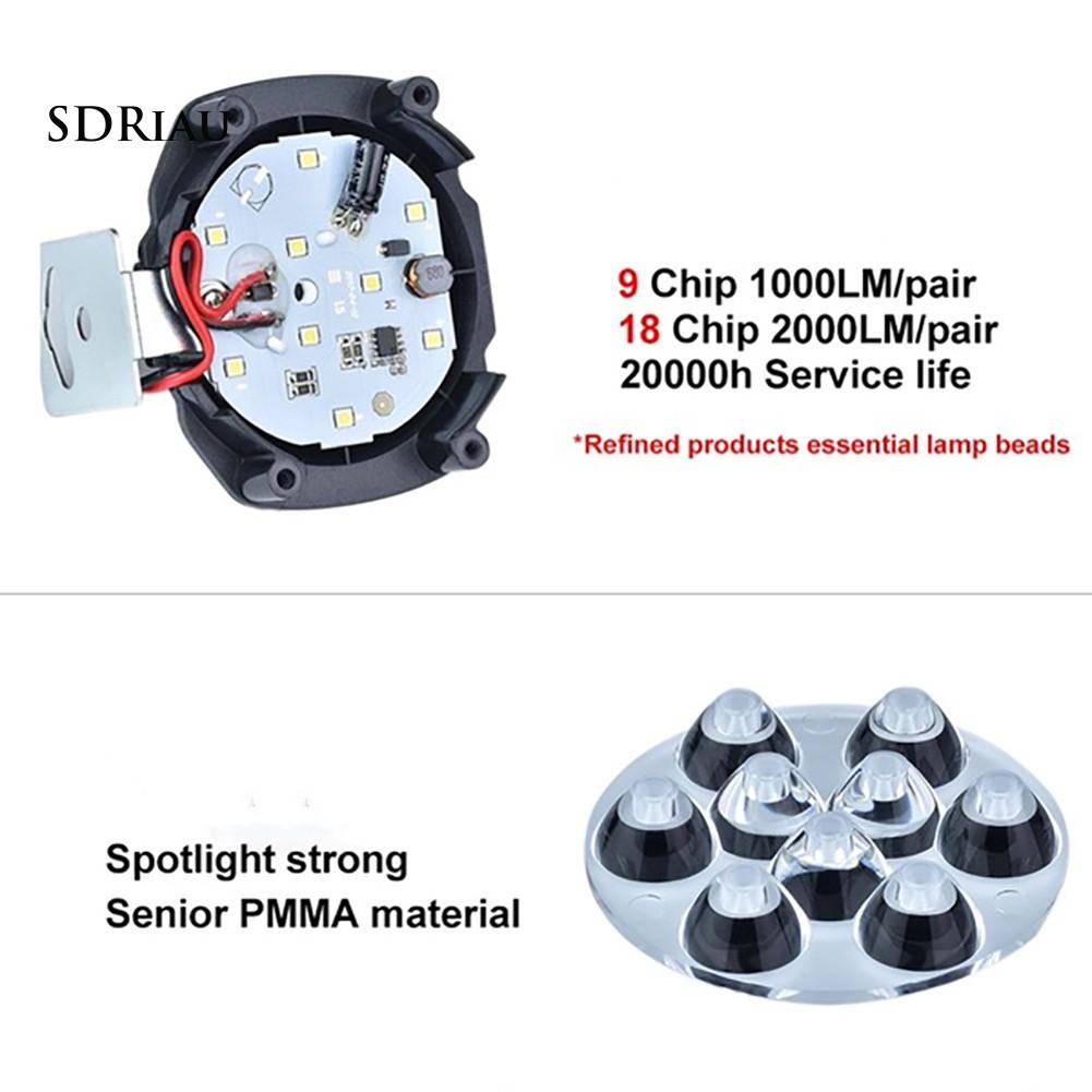 Đèn Pha Led 9/18 Bóng 3 Chế Độ Đeo Đầu