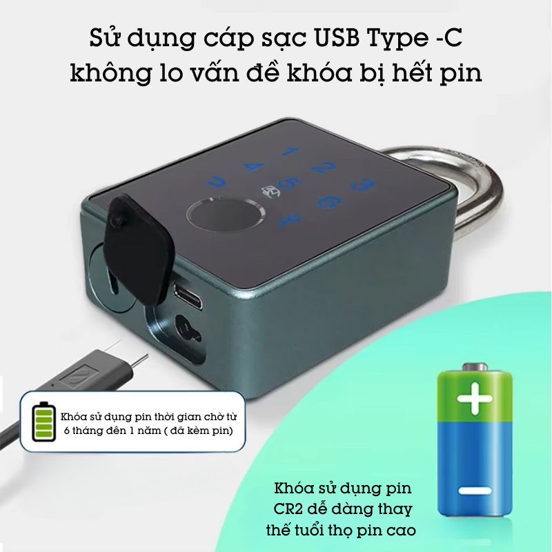 Ổ Khóa Thẻ Từ Mật Khẩu Mã Số Vân Tay Thông Minh Hỗ Trợ Chìa Cơ T55D