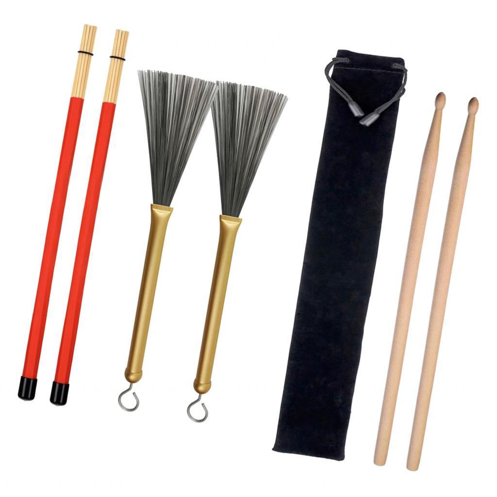 Phép Lạ Chiếu Gỗ 5A Dùi Trống & Dây Bàn Chải & Cần Cắm Bàn Chải Phụ Kiện Trống Phần