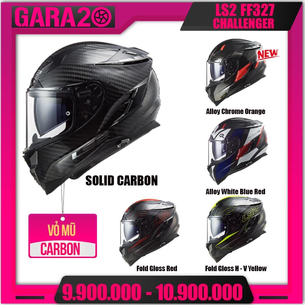 MŨ BẢO HIỂM FULLFACE 2 KÍNH LS2 FF327 CHALLENGER CARBON - GARA20