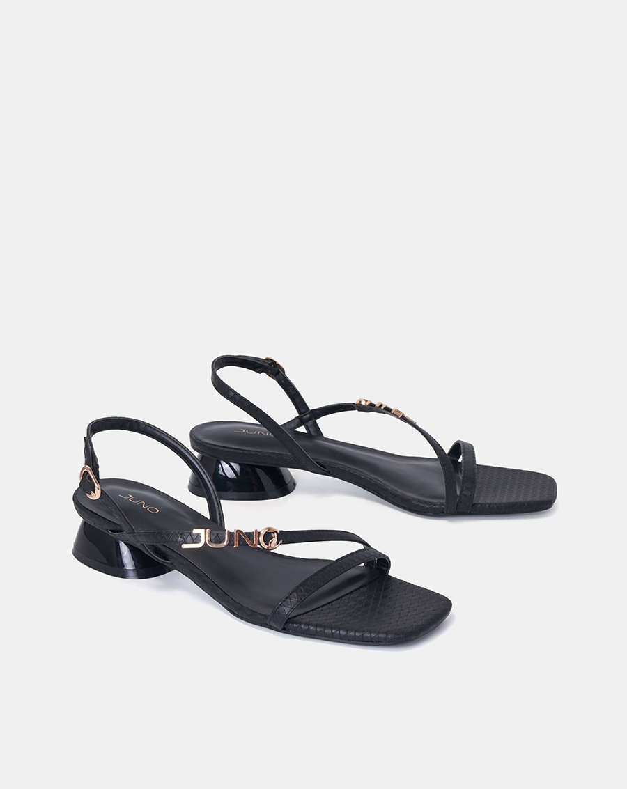 Giày Sandal Nữ 3cm Thời Trang Juno Dây Mảnh Phối Khoá Cats SD03067