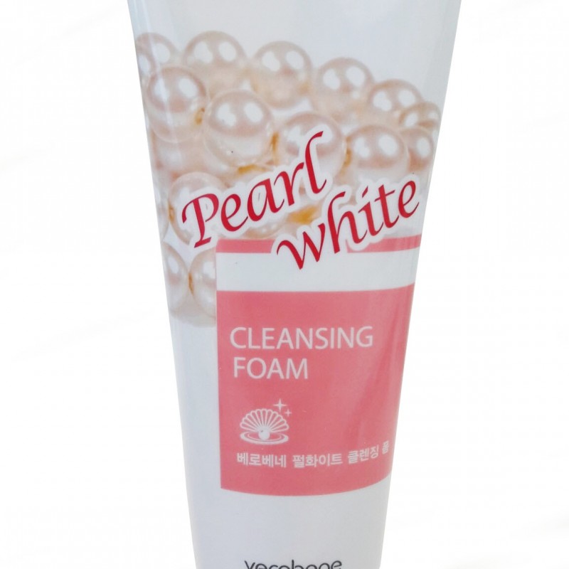 Sữa rửa mặt trắng da tinh chất ngọc trai Verobene Pear White Cleansing Foam Hàn quốc ( 150ML) kèm 1 gói dán mi