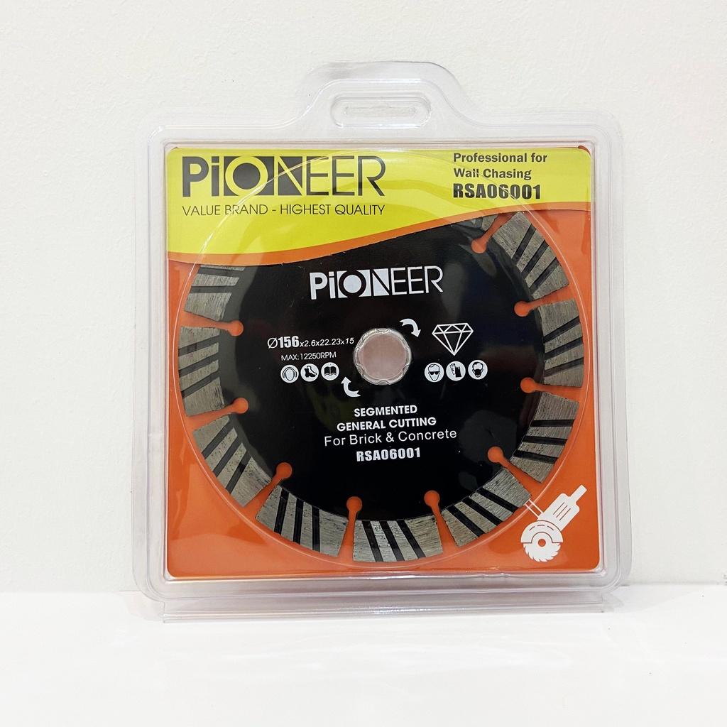 LƯỠI CẮT GẠCH - ĐÁ RSA06001 9 răng đường kính phi Ø158mm công nghệ ép nóng cao cấp