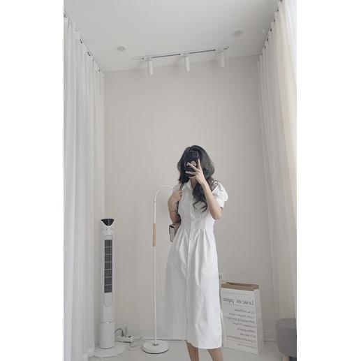 Váy cổ đức chiết eo