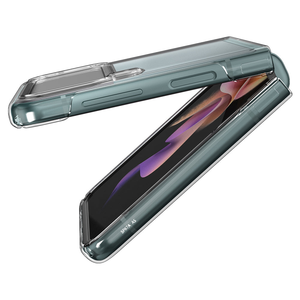 Ốp lưng Spigen Airskin Clear cho Samsung Galaxy Z Flip 3 - Thiết kế trong suốt, chống sốc, viền camera cao - Hàng chính hãng