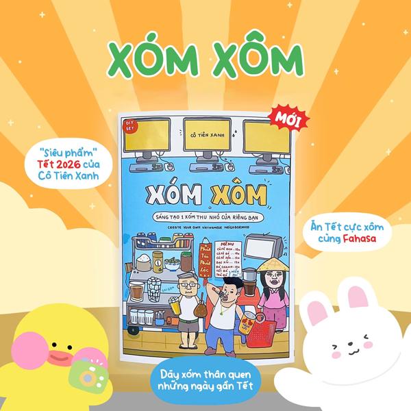 Bộ Tranh Tương Tác Cô Tiên Xanh - Xóm Xôm Tết 2026