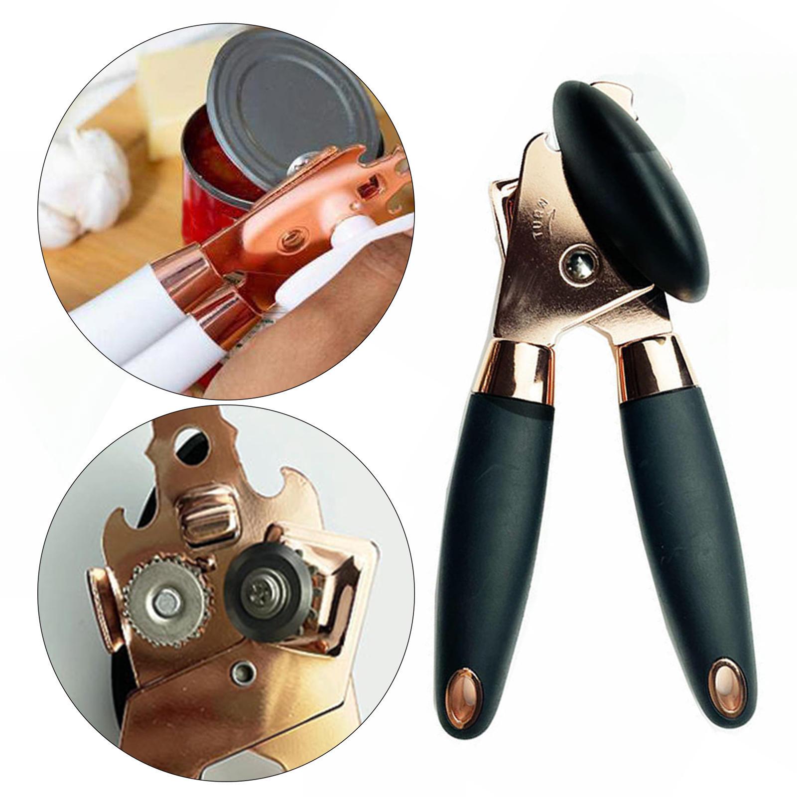 Professional Manual Can Opener Non Slip Hand Grip for Tin Beer Jar Lid