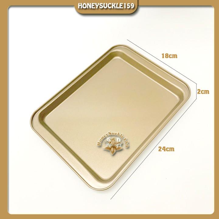 Khay Nướng Bánh Chữ Nhật Chống Dính Mini 24*18*2cm