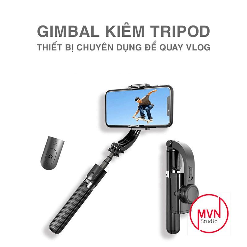 Tay Cầm Chống Rung Điện Tử Gimbal L08 Có Bluetooth - Gimbal Điện Thoại - Có Chân Đỡ Tự Đứng