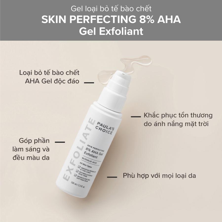 Gel Tẩy Tế Bào Chết Cho Da Dầu Paula's Choice Skin Perfecting 8% AHA Gel Exfoliant  (Mã 1900)