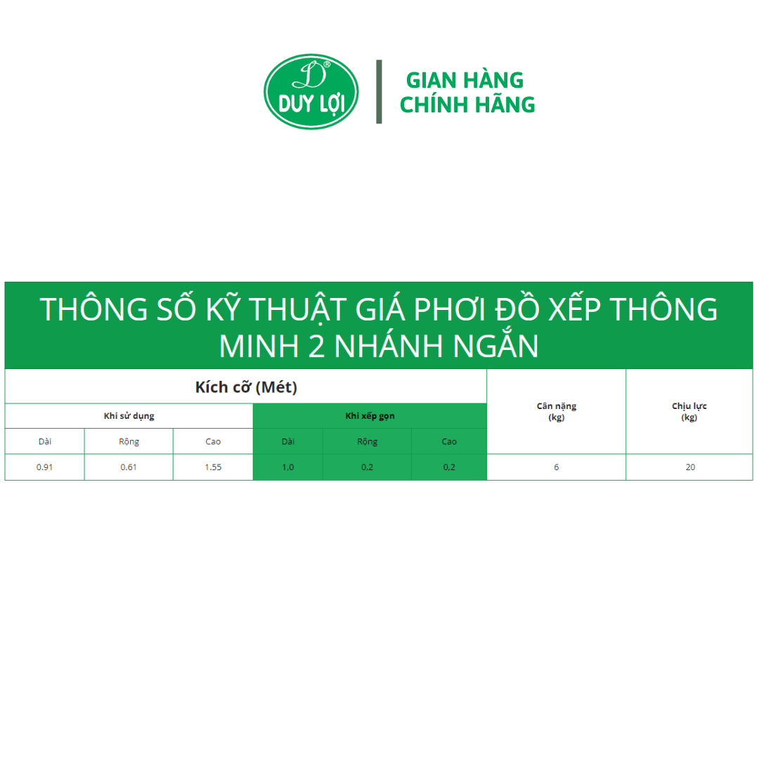 GIÁ PHƠI ĐỒ 2 NHÁNH NGẮN