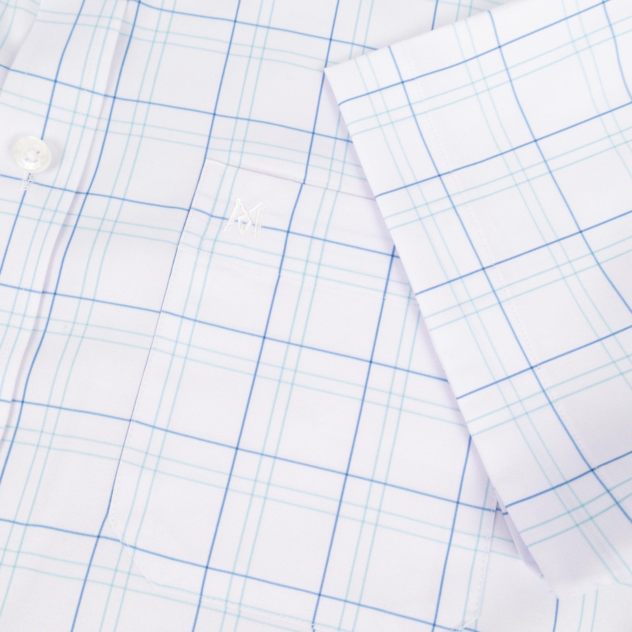 Áo sơ mi nam KHATOCO Tailor Fit ngắn tay A1MN538T2-CNCR852-2711-N