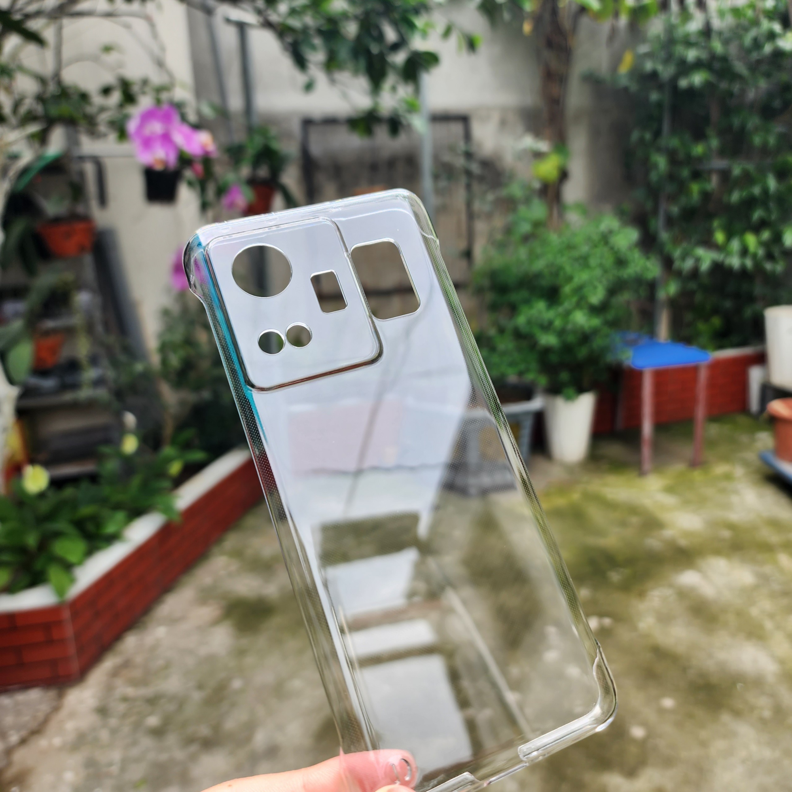 Ốp Lưng KHÔNG VIỀN Cho Realme GT Neo 5 5G Trong Suốt, Nhựa PC Cứng Mỏng, Không Ố Vàng Bảo Vệ Camera