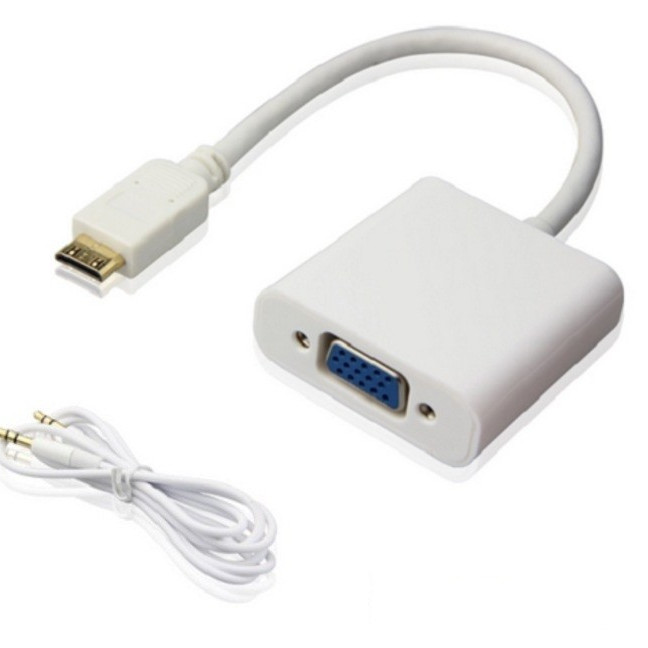 Cáp chuyển đổi Mini HDMI sang Vga có AV