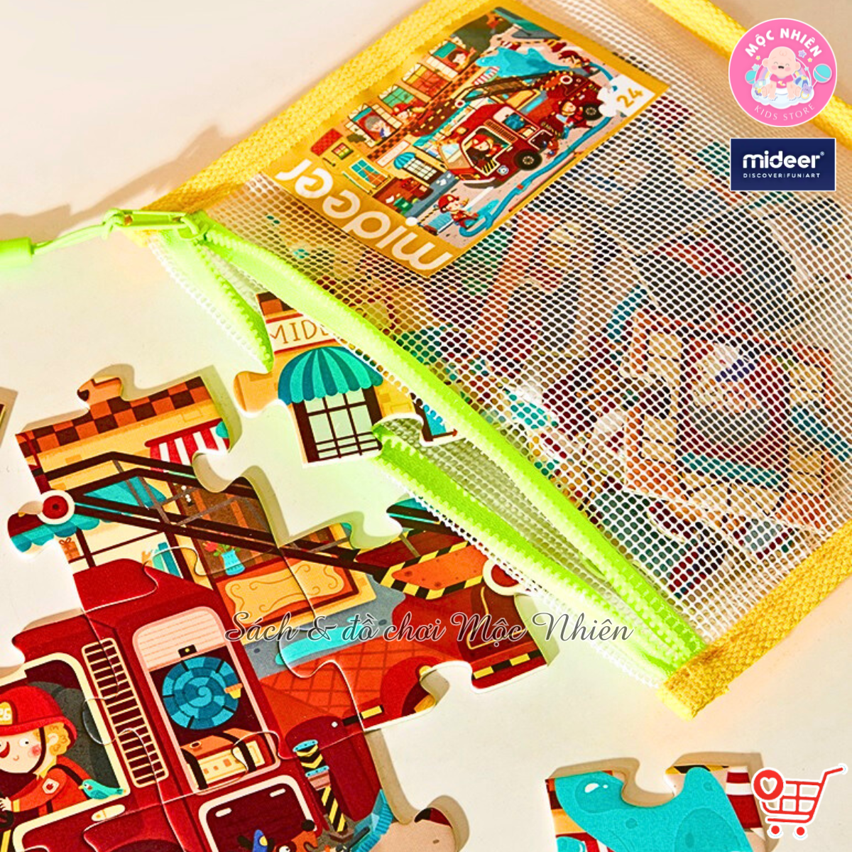 Đồ Chơi Xếp Hình Puzzle Mideer - Level 5 (03 tranh 99 - 120 và 140 mảnh ghép) - Dành cho bé từ 4 tuổi