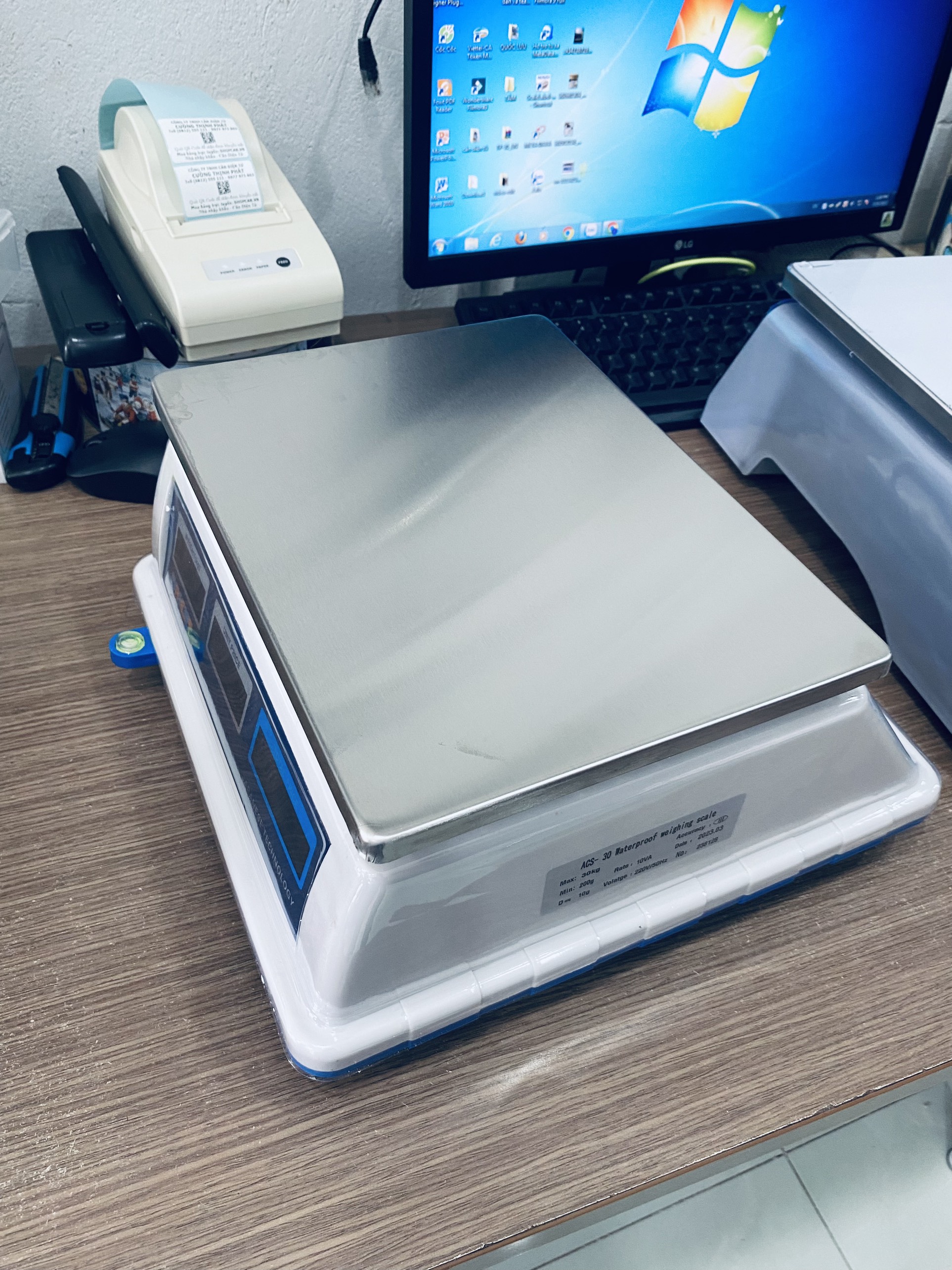 Cân Tính Tiền Chống Nước ACS 30KG GIÁ RẺ