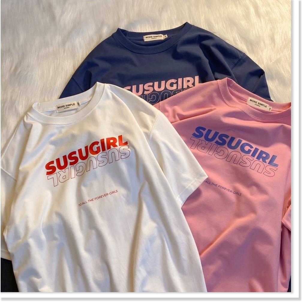 Áo Thun Tay Lỡ SUSUGIRL Form Rộng Ulzzang Unisex AQA1807 28 aomivn