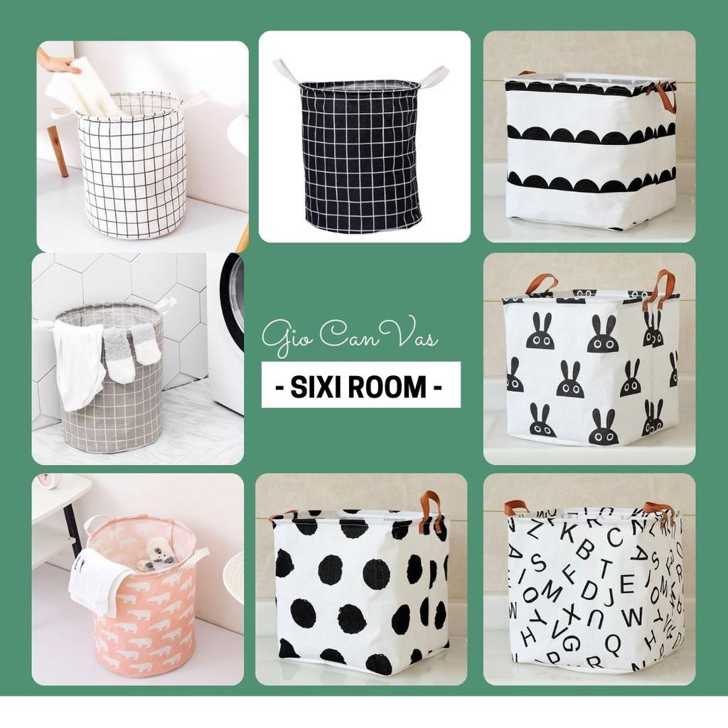 Giỏ đựng canvas tiện dụng