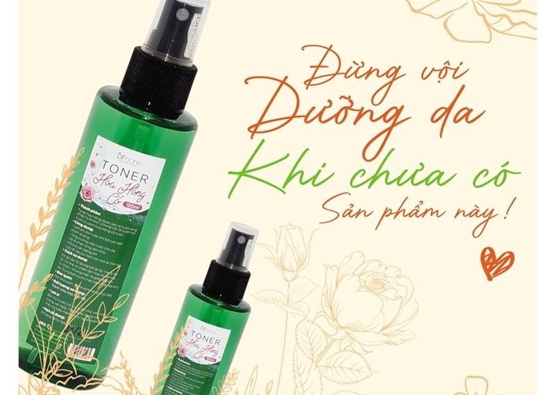 Toner hoa hồng cân bằng pH, se lỗ chân lông_150ml