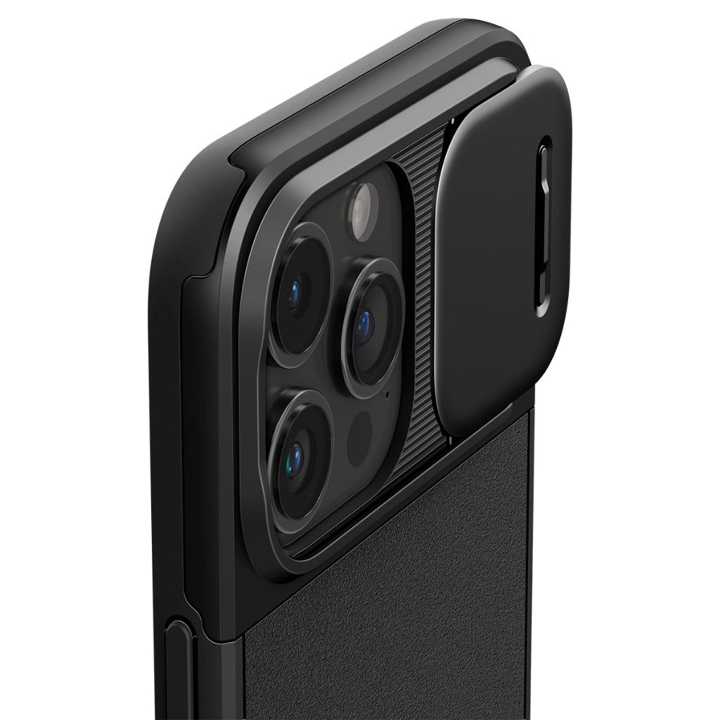 Ốp lưng cho iPhone Spigen 15 Pro/ 15 Pro Max Optik Armor - Hàng chính hãng