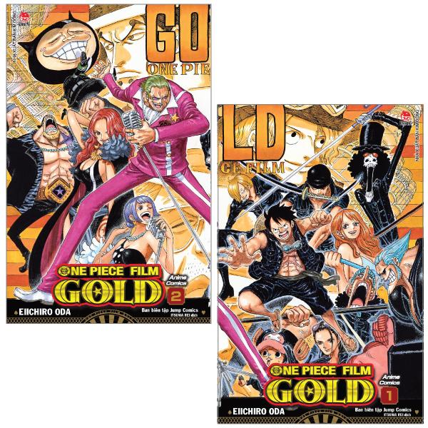 Combo Sách Anime Comics - One Piece Film Gold - Tập 1 + Tập 2 (Bộ 2 Tập)