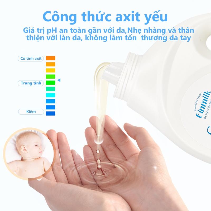 Nước giặt quần áo dành riêng cho bé thương hiệu Einmilk đến từ singapore DET