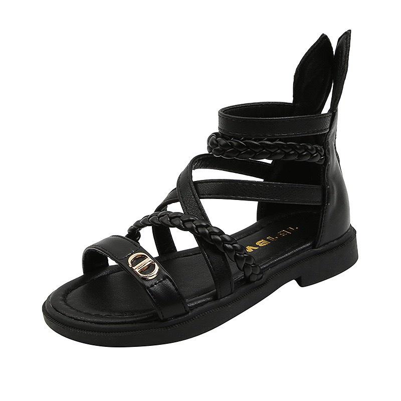 Giày Sandal Đế Mềm Kiểu Tai Thỏ Đáng Yêu Dành Cho Bé Gái Thiết Kế Đế Caosu Chống Trơn Trượt Phong Cách Hàn Quốc 010