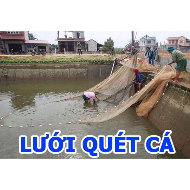 Lưới Quét Cá Cao 2m Dài 10m - 20m- 30m - 40m - 50m ( Đặt hàng theo yêu cầu ) hàng chất cao gia công chuyên nghiệp