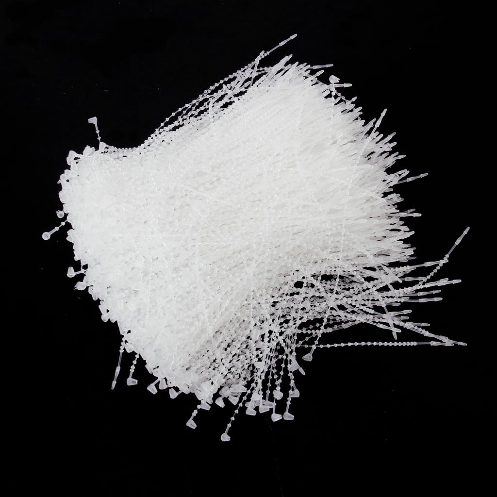 Pack of 1200 Pcs 5 inch Plastic Tag Line Tie & 8 inch Pricing Bullet Tag String