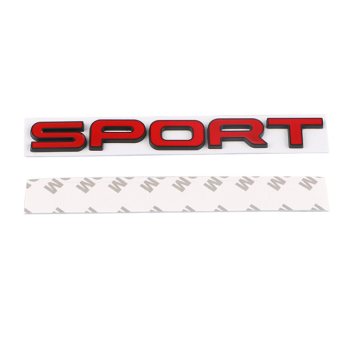 Decal Tem Chữ Sport 3D Cao Cấp Dán Trang Trí Ô Tô G100707 chất liệu nhựa ABS cao cấp